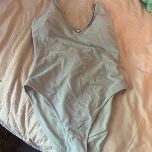 BRAND NEW silver sparkly one piece from H&M- medium